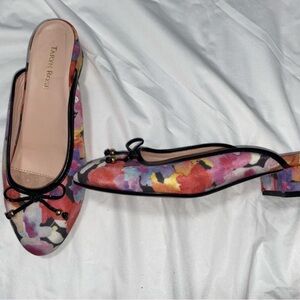 Taryn Rose Faigel Bow Floral Multi Mule Heel Women's Size 9 med